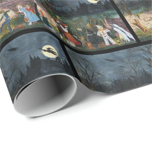 "Trick oder Treat!" Geschenkpapier (Rolleneckpunkt)