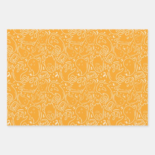 Trick oder Treat Geschenkpapier Set (Vorderseite 3)