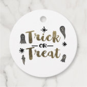 Trick oder Treat Ghost Chic Halloween-Party Bevorz Geschenkanhänger (Vorderseite)
