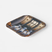 Trick oder Treat Ghost Dogs Pappteller (Gewinkelt)