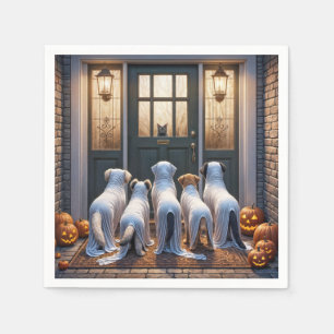 Trick oder Treat Ghost Dogs Serviette