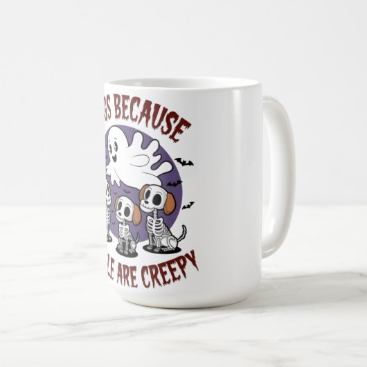 Trick oder Treat Ghost: Eine unheimliche Überrasch Kaffeetasse (VorderseiteRechts)