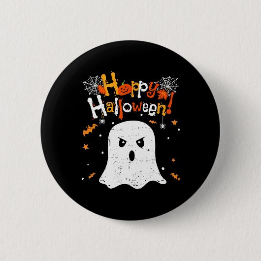 Trick oder Treat Ghost glückliche Halloween für Mä Button (Vorderseite)