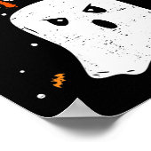 Trick oder Treat Ghost glückliche Halloween für Mä Poster (Ecke)
