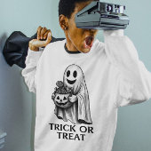Trick oder Treat Ghost - Halloween Candy Bucket T-Shirt