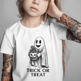 Trick oder Treat Ghost - Halloween Candy Bucket T-Shirt