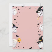 Trick oder Treat Ghost Halloween-Party Geburtstag Einladung (Rückseite)