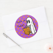 Trick oder Treat Ghost Halloween Sticker (Umschlag)