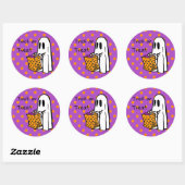 Trick oder Treat Ghost Halloween Sticker (Blatt)