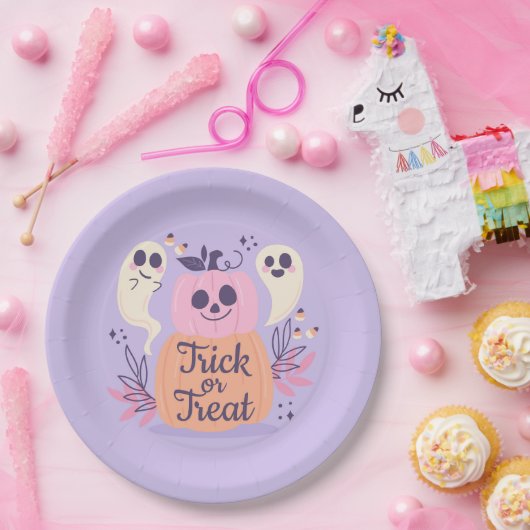 Trick oder Treat Ghost Pappteller (Party)