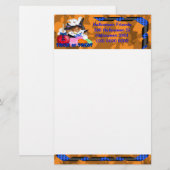 Trick oder Treat Ghost & Pumpkins Schreibery Briefpapier (Vorne/Hinten)
