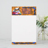 Trick oder Treat Ghost & Pumpkins Schreibery Briefpapier (Stehend Vorderseite)