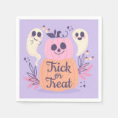 Trick oder Treat Ghost Serviette (Vorderseite)
