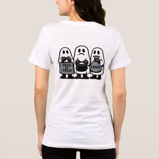 Trick oder Treat Ghost Squad Tri-Blend Shirt (Rückseite)
