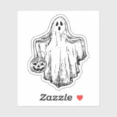 Trick oder Treat Ghost Sticker (Blatt)