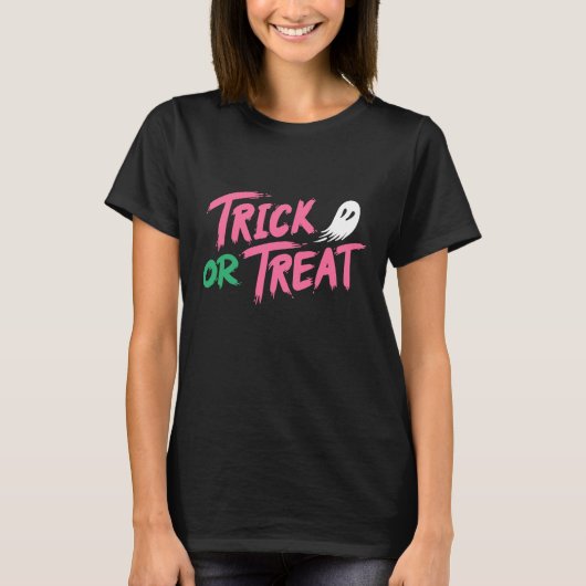 Trick oder Treat Ghost-T - Shirt (Vorderseite)