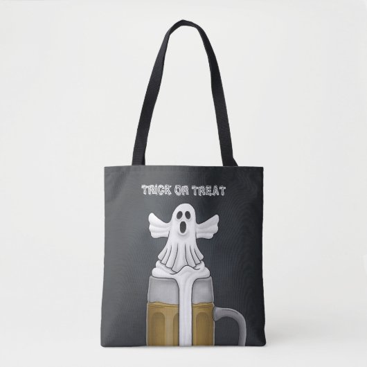 Trick oder Treat Ghost Tasche (Vorderseite)