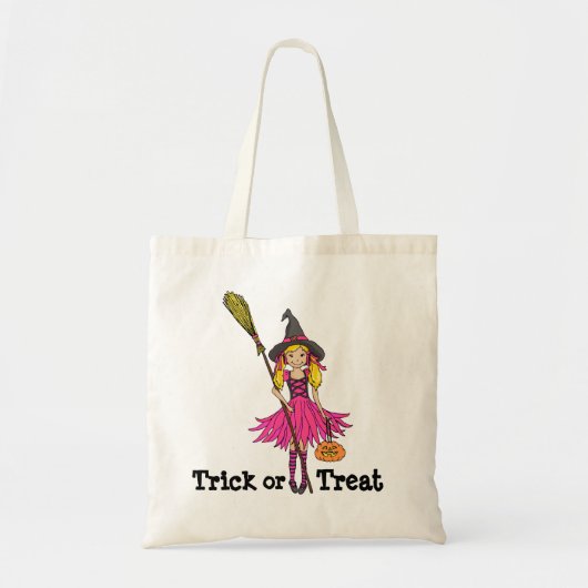 Trick oder Treat Girls Halloween-Tasche Tragetasche (Vorne)