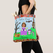 Trick oder Treat Girls Prinzessin Halloween Candy Tasche (Von Nahem)