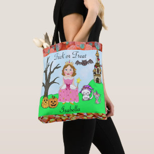 Trick oder Treat Girls Prinzessin Halloween Candy Tasche