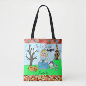 Trick oder Treat Girls Prinzessin Halloween Candy Tasche (Vorderseite)