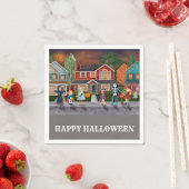 Trick oder Treat, glückliches Halloween Serviette (Beispiel)