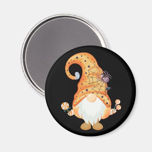 Trick oder Treat Gnome Magnet (Vorderseite/Rückseite)