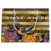 Trick oder Treat Große Geschenktüte (Vorderseite)