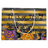 Trick oder Treat Große Geschenktüte (Rückseite)
