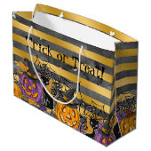 Trick oder Treat Große Geschenktüte (Rückseite Schrägansicht)