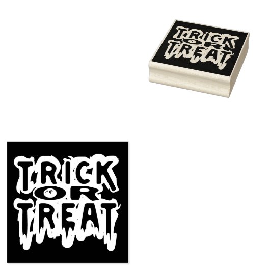 Trick oder Treat Gummistempel (Stempel)