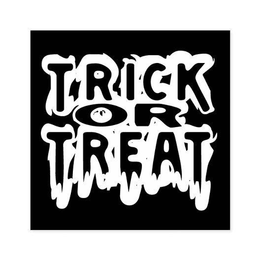 Trick oder Treat Gummistempel (Prägung)