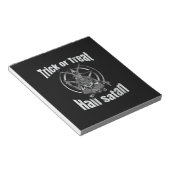 Trick oder Treat Hail Satan Pentagram Ziege Notizblock (angewinkelt)