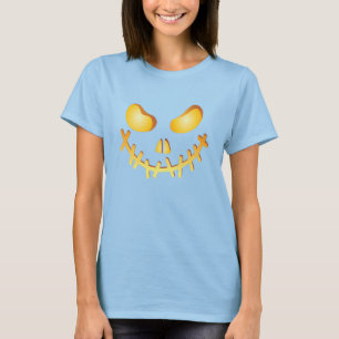 Trick oder Treat Halloween Abstrakt Art Face T-Shirt