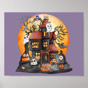 Trick oder Treat Halloween Ansammlung Poster