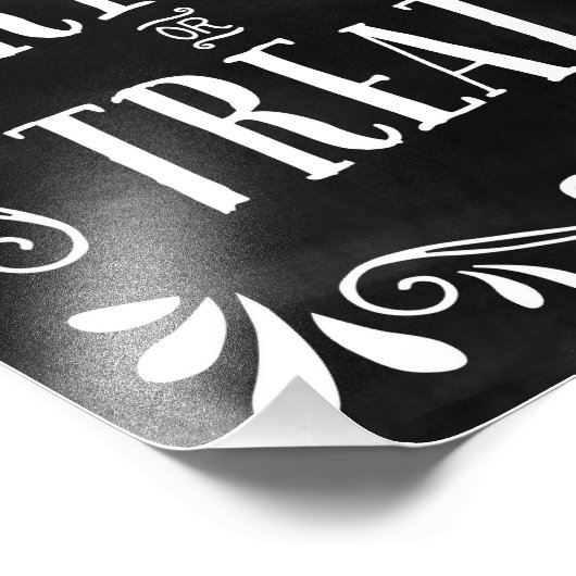 Trick oder Treat | Halloween Art Print Fotodruck (Ecke)