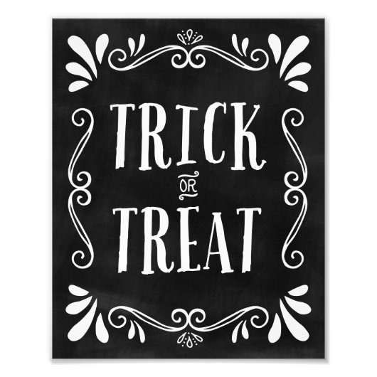 Trick oder Treat | Halloween Art Print Fotodruck (Vorne)