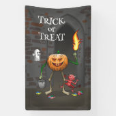 Trick oder Treat Halloween Banner (Vertikal)