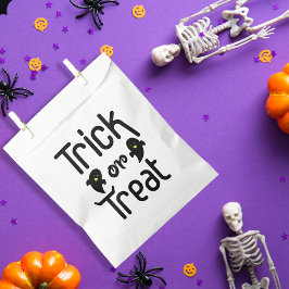 Trick oder Treat Halloween Black Ghosts Geschenktütchen