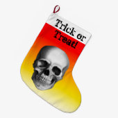 Trick oder Treat Halloween Bonbons Großer Weihnachtsstrumpf (Vorderansicht (hängend))