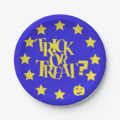 Trick oder Treat Halloween Brexit Pappteller (Vorderseite)