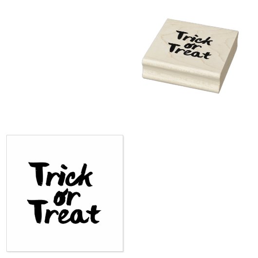 Trick oder Treat Halloween Brush Stroke Gummistempel (Stempel)