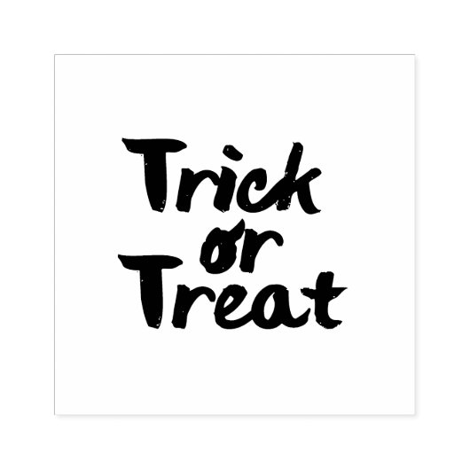 Trick oder Treat Halloween Brush Stroke Gummistempel (Prägung)