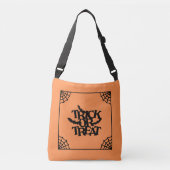 Trick oder Treat Halloween Candy Crossbody Bag Tas Tragetaschen Mit Langen Trägern (Vorderseite)