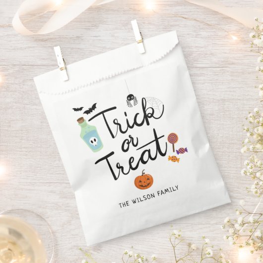 Trick oder Treat Halloween Candy Geschenktütchen (Ausgeschnitten)