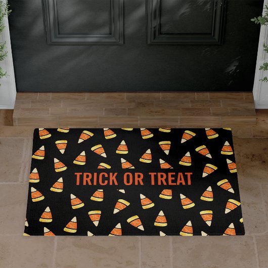 Trick oder Treat Halloween Candy Mais Print Fußmatte