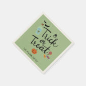 Trick oder Treat Halloween Candy Serviette (Ecke)