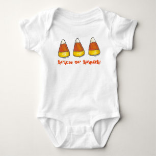 Trick oder Treat Halloween Candycorn Baby Strampler