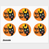 Trick oder Treat Halloween Cat Sticker (Blatt)