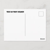 Trick oder Treat Halloween Children Postkarte (Rückseite)